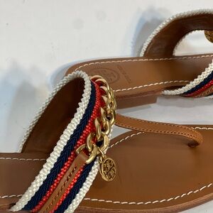 Tory Burch Mini Benton Gold Cain with Logo Charm 5